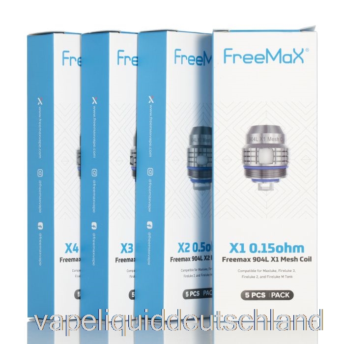 Freemax Maxluke 904l X Ersatzspulen 0,2 Ohm 904l X2 Dual-Mesh-Spulen Vape Deutschland